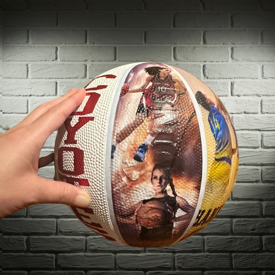 Custom Basketball with Personalized Name and Message, Perfect Gift for Player Coaches and Fans, Unique Keepsake and Memorabilia, Memory Ball
