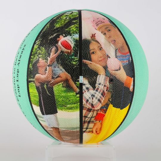 Personalized Photo and Text Basketball Gift for Coaches and Birthdays