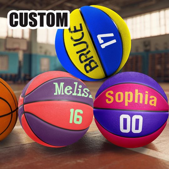 Custom Name Basketball, Personalized Team Basketball, Full Size Basketball, Custom Sports Gifts, Coach Gifts, Fan Gifts, Gifts for Children