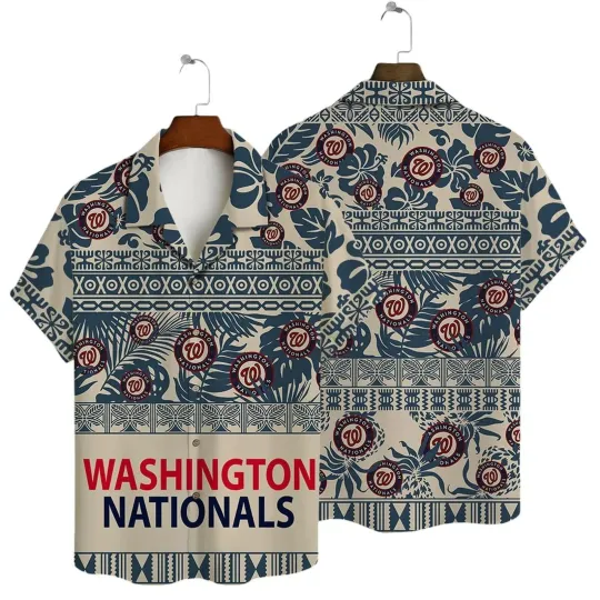 Washington Nationallll Tropical Horizon Hawaiian Shirt, Gift for Fan