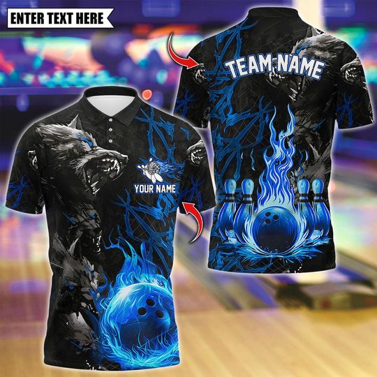 Personalized Bowling Team Polo Shirt for Men & Women