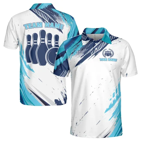 Personalized Sport Time Men's Polo Shirt for Bowling