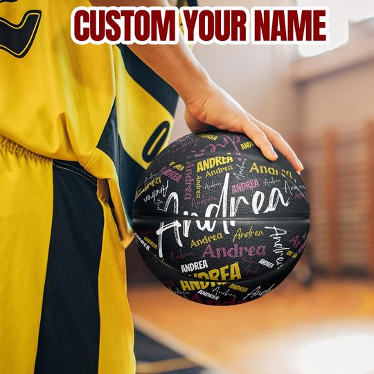Personalized Basketball with Your Name, Custom All Printed Name Basketball, Regulation Size Basketball, Team Gifts, Birthday Gifts for Kids