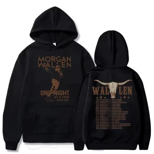 Wallen Western Hoodie Wallen One Night At A Time Tour Hoodies Wallen Western Merch