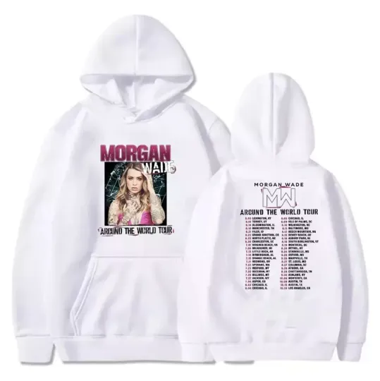2 sided hoodie, Morgan Wade Around The World Tour Hoodie, shirt US