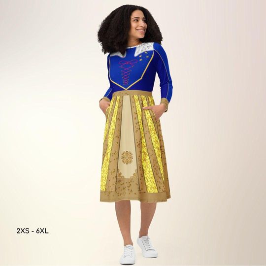 Beauty and the Beast Belle Bound Running Dress Half Marathon Running Costume Princess Adult Halloween Costume Cosplay Dress