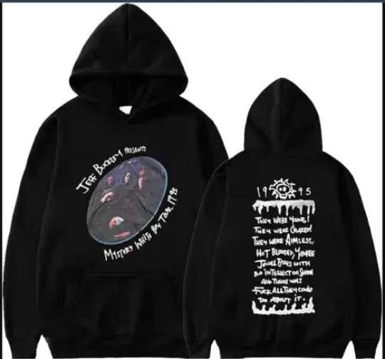 2 sided hoodie, Vintage 90s Jeff Buckley Mystery White Boy Tour 1995 Hoodie