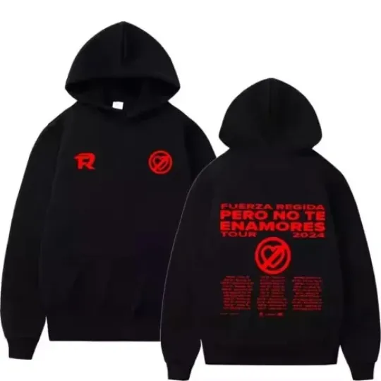 Fuerza Regida Pero No Te Enamores Tour 2024 Hoodie Fan Gift S-5XL Double Sided