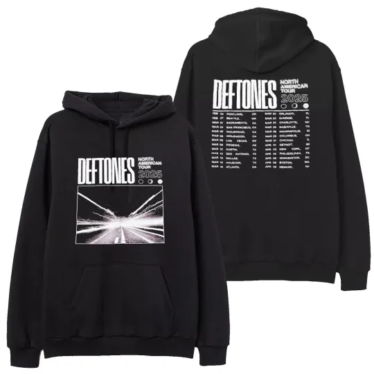 Deftone Rock Album 2025 Tour Concert Shirt Hoodie