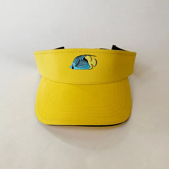 Butterflyfish Embroidered Visor Cotton Visor