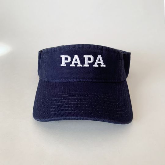 PAPA embroidered Visor Summer Cap