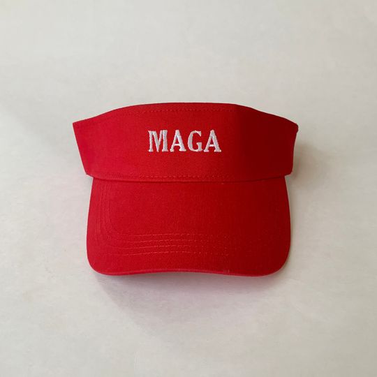 MAGA Embroidered Sun Visor Hat Patriot Cap Summer Sports