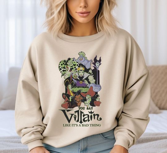 Disney Villains Halloween Sweatshirt, Spooky Season Sweatshirt