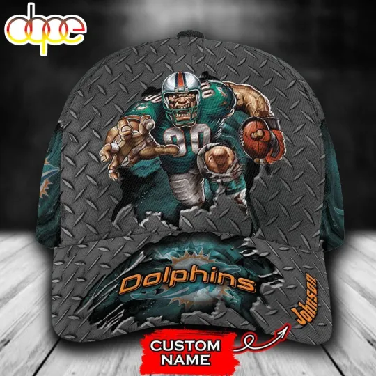 Personalized Miamis Team Dolphins Mascot Baseball Cap Gift