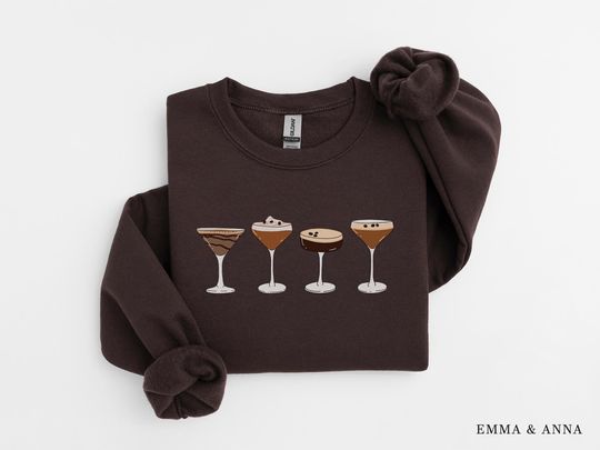 Espresso Martini Sweatshirt - Martini Lover Gift