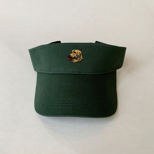 Golden Retriever Embroidered Visor dog Visor Embroidered Cotton Visor