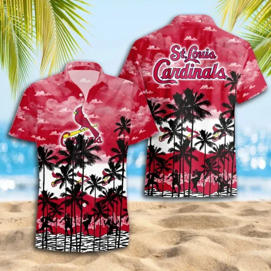 St. Louis Baseball Team Tropical Paradise Hawaiian Shirt, Gift for Fan