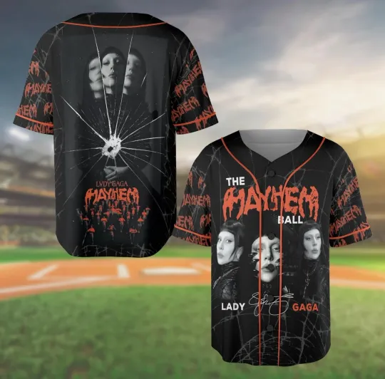Ld ga Mayhem Ball Baseball Jersey, the Mayhem Tour Dates 2025 3D T-Shirt