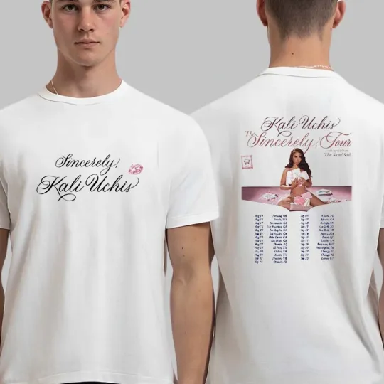 Kali Uchis The Sincerely Tour 2025 Date Back Two Sided Unisex T-Shirt