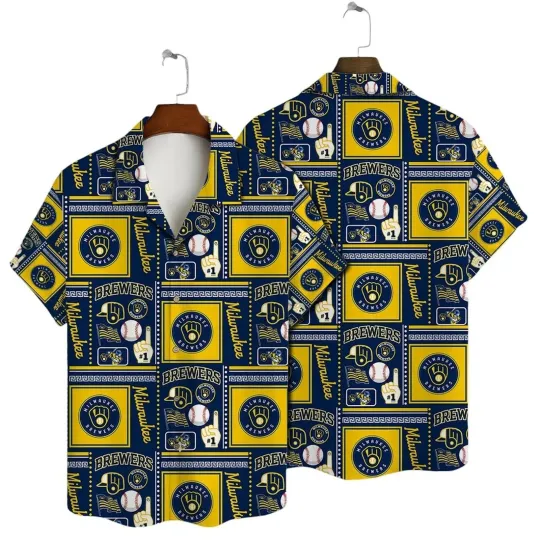 Milwauke Brew Retro Patchwork Hawaiian Shirt, Gift for Fan
