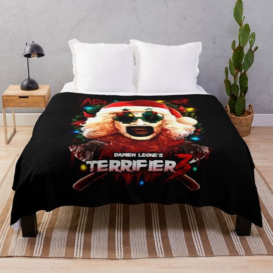 Yuletide Clown The Christmas 2024 Throw Blanket