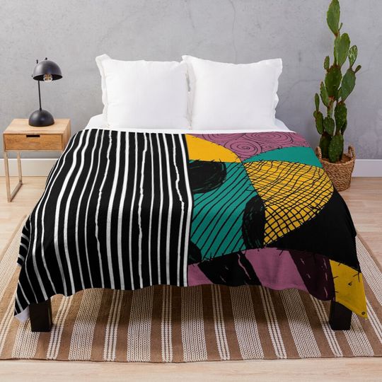 Jack and Sally. Nightmare Before Christmas Throw Blanket