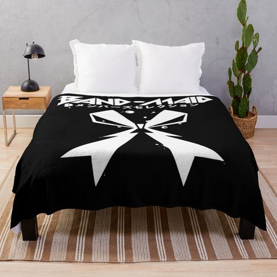 Needed Gifts Band Maid Japan Metal Logo Throw Blanket