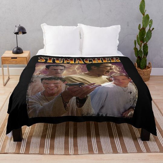 Stu On Scream Horror Throw Blanket