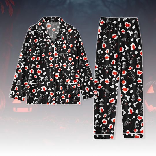 Freddy Krueger Pajamas Set, Horror Pajamas For Fan