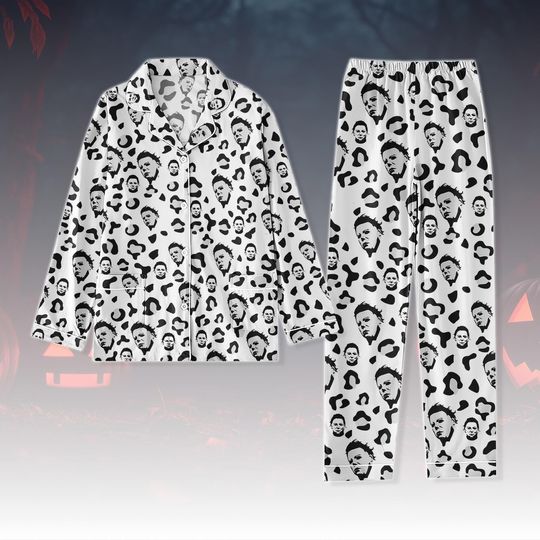 Michael Myers Pajamas Set, Halloween Horror Pajamas Women