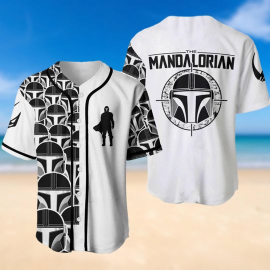 The Mandalorian Baseball Shirt, Star Wars Movie Jersey, Darth Vader Football Jersey, Han Solo Jersey Shirt, Birthday Gift