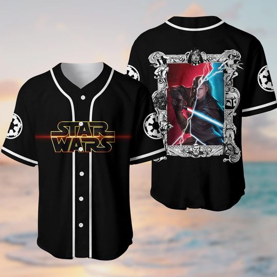 Star Wars Baseball Shirt, Anakin Skywalker Jersey, Star Wars Jersey For Men, Gift For Men Dad, Disney Baseball Shirt
