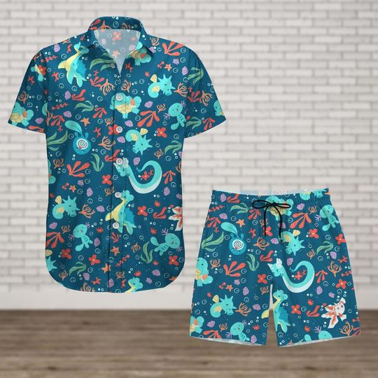 Anime Button Shirt, Men Shorts, Manga Hawaiian Shirt, Summer Beach Shirt, Tropical Shirt, Shirt For Men Women, Aloha Vacation Shirt