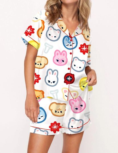Stray Kid Tour Pajama Set For Women