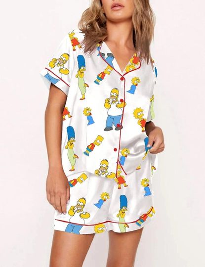 Womens The Simpsons Pajama Set