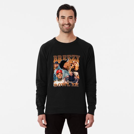 Chris brown tour Lightweight Sweatshirt