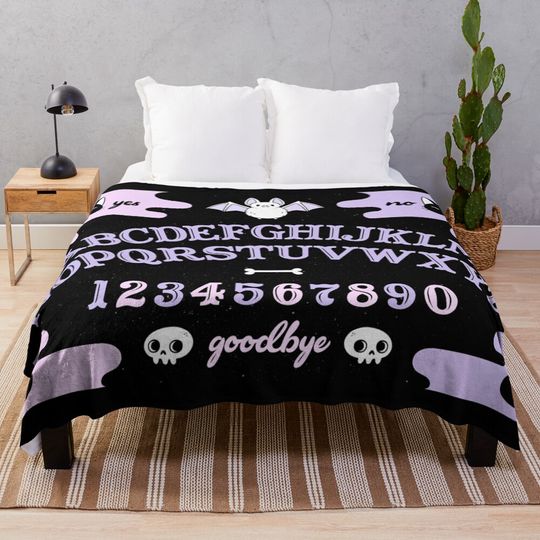 Cute Ouija // Pastel | Nikury Throw Blanket