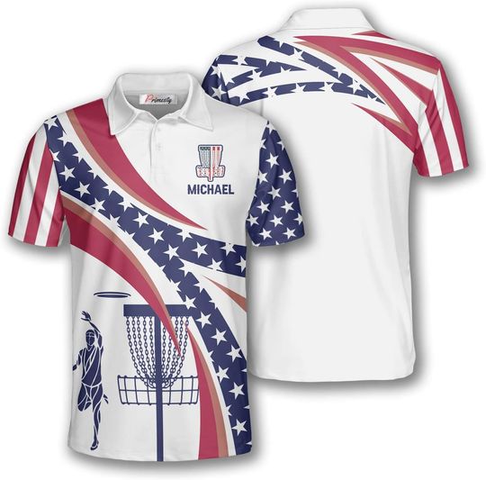 Personalized Polo Shirts PRIMESTY Custom Disc Golf Jerseys for Men Teams