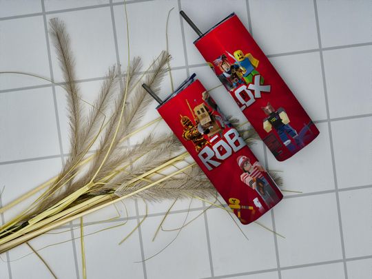Inspired Game Roblox Tumbler Wrap | Cartoon Characters Sublimation Design | Game Lover Cup