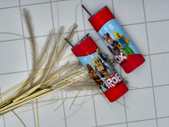 Inspired Game Roblox Tumbler Wrap | Cartoon Characters Sublimation | Game Lover Tumbler