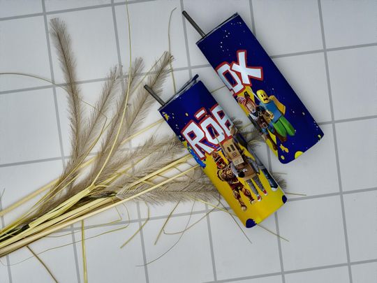 Inspired Game Roblox Tumbler Wrap | Cartoon Characters Sublimation Design | Game Lover Cup