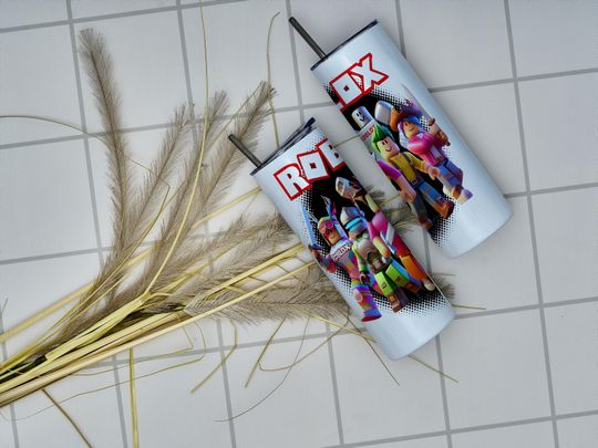 Inspired Game Roblox Tumbler Wrap Cartoon Characters Game Lover Sublimation Design