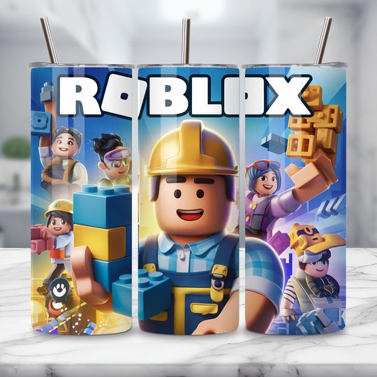 Roblox Game Character Tumbler Wrap, Gaming Tumbler Wrap, Roblox Sublimation Design