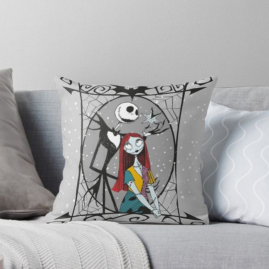 Jack Skellington and Sally The Nightmare Before Christmas Pillow