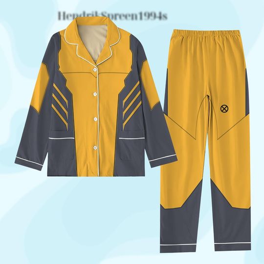 Halloween Wolverine Pajamas Set, Wolverine Costume Cosplay Pjs, Deadpool And Wolverine Shirt, Halloween Superhero Costume