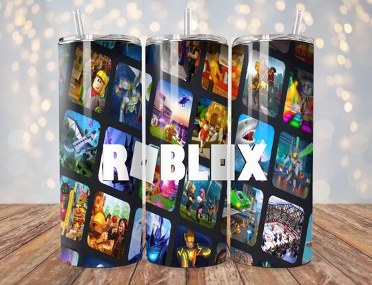 Roblox Video Game Tumbler Wrap | Video Gamer Tumbler Design | Gift for kids