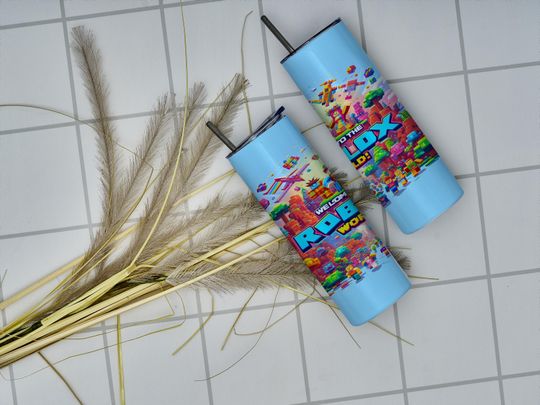 Inspired Game Roblox Tumbler Wrap , Cartoon CharactersTumbler, Gift for kids