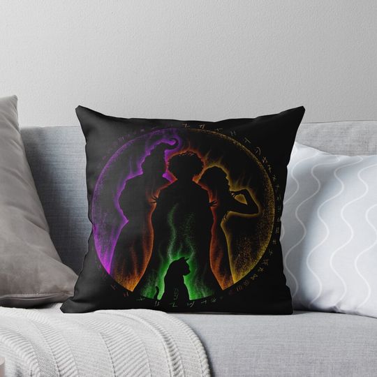 Hocus Pocus Sanderson Sisters and Binx Pillow