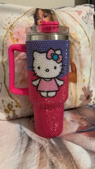 40 oz Stainless Steel Bling Tumbler