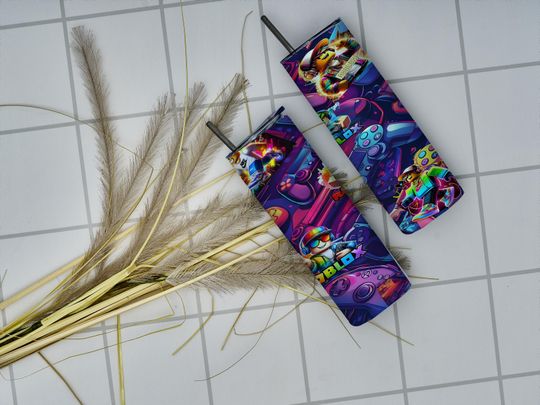 Inspired Game Roblox Tumbler Wrap, Game lover Tumbler Wrap Game Tumbler